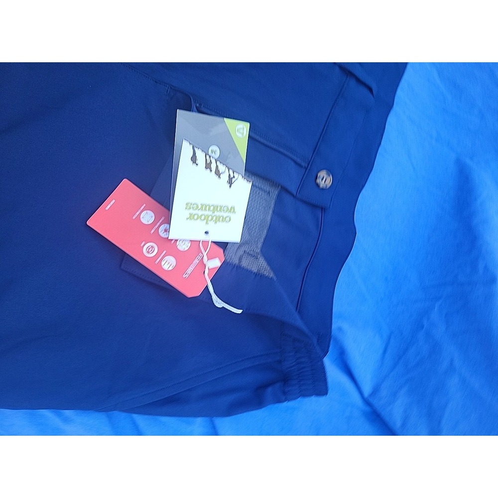 outdoor ventures mens outdoor‎ performance shorts size 38 navy blue nwt - Picture 10 of 10